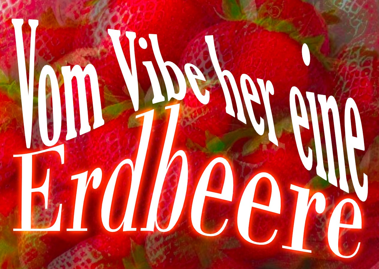 Vom Vibe her eine Erdbeere. Silber. (10 Stück)